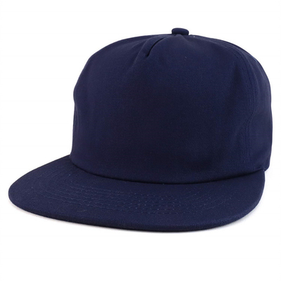 Προσαρμοσμένο Plain 5 Panel Snapback Cap Ρυθμικό Μη Διαρθρωμένο Snapback Hat Wholesale