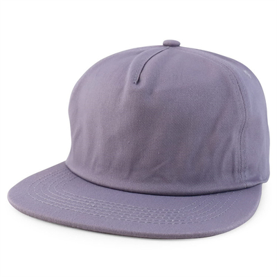 Προσαρμοσμένο Plain 5 Panel Snapback Cap Ρυθμικό Μη Διαρθρωμένο Snapback Hat Wholesale