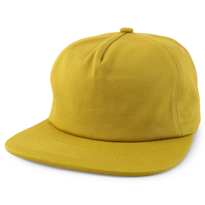 Προσαρμοσμένο Plain 5 Panel Snapback Cap Ρυθμικό Μη Διαρθρωμένο Snapback Hat Wholesale