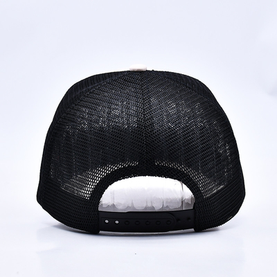 Υψηλό προφίλ 3D κεντήματα σχοινί Trucker καπέλο Custom Logo Mesh πίσω Trucker Cap