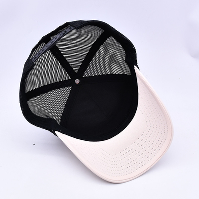 Υψηλό προφίλ 3D κεντήματα σχοινί Trucker καπέλο Custom Logo Mesh πίσω Trucker Cap
