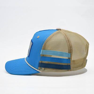 Υψηλής ποιότητας Custom Australia Trucker Cap 100% βαμβάκι με πλευρική λωρίδα Έμβρυο λογότυπο Σχεδιάστε το δικό σας μοναδικό στυλ Truck Hat