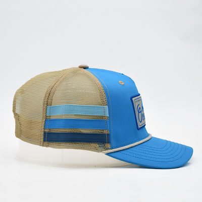 Υψηλής ποιότητας Custom Australia Trucker Cap 100% βαμβάκι με πλευρική λωρίδα Έμβρυο λογότυπο Σχεδιάστε το δικό σας μοναδικό στυλ Truck Hat