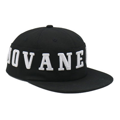 Υψηλής Ποιότητας 6 Panel Flat Brim Hip Hop Καπέλο Snapback Hat Custom 3D Embroidered Snapback Cap Προμηθευτής