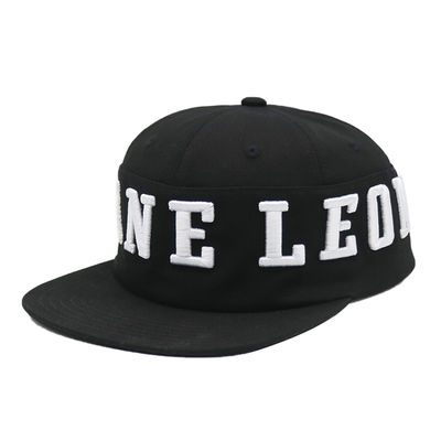 Υψηλής Ποιότητας 6 Panel Flat Brim Hip Hop Καπέλο Snapback Hat Custom 3D Embroidered Snapback Cap Προμηθευτής