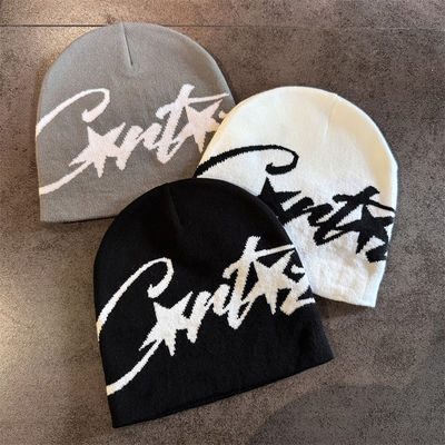 New Niche Knitted Hat Women's Autumn and Winter Warm Pullover Cold Hat Street Photograph Concave Shape Wool Hat Trendy