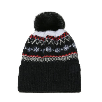 Φθινόπωρο Χειμώνας Woolen Hat Hugger Toque Cap Stoking Head Watch Bohemian Γεωμετρική πλεγμένο τρίχωμα παχύτερο