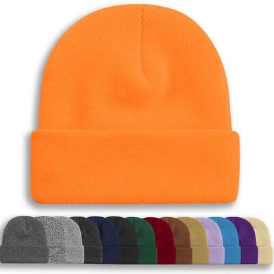 OEM ODM design μαύρα κενά καπέλα custom skull cap πλεκτά καπέλα χειμερινό καπέλο