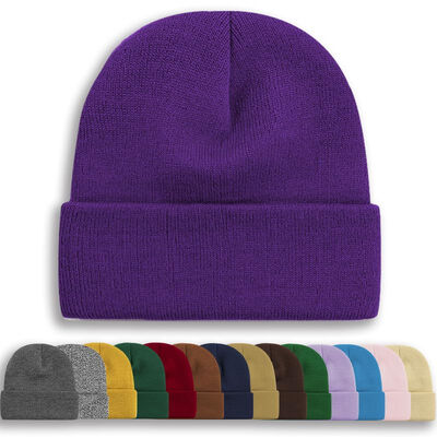 OEM ODM design μαύρα κενά καπέλα custom skull cap πλεκτά καπέλα χειμερινό καπέλο