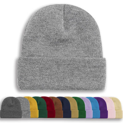 OEM ODM design μαύρα κενά καπέλα custom skull cap πλεκτά καπέλα χειμερινό καπέλο