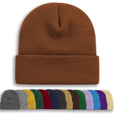 OEM ODM design μαύρα κενά καπέλα custom skull cap πλεκτά καπέλα χειμερινό καπέλο