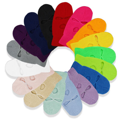 3-Τρύπα Καπέλο Πλεκτό Μάσκα Σκι Ολόσωμη Χειμώνας Μπαλακλάβα Ζεστή Πλεκτή Μάσκα Ολόσωμη Προσώπου Υπαίθρια Αθλήματα Δώρο Απόκριες