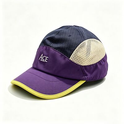 Linning 5 panel hat offering contrast stitching breathable fabric ideal for sports events company giveaways and employee uniforms