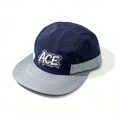 Unisex 5 Panel Camper Hat Μεσαίο μήκος άκρου Αντιδιαστολή ράψιμο Ελαφρύ βάρος ανθεκτικό Κατάλληλο για καθημερινή και εξωτερική χρήση