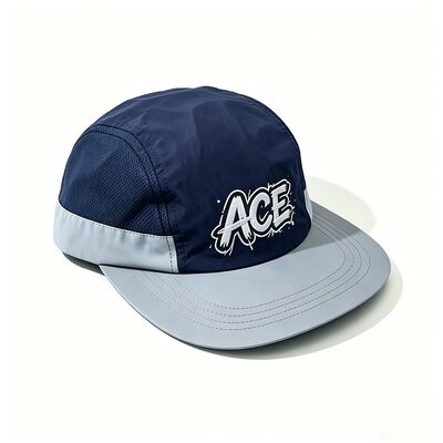 Unisex 5 Panel Camper Hat Μεσαίο μήκος άκρου Αντιδιαστολή ράψιμο Ελαφρύ βάρος ανθεκτικό Κατάλληλο για καθημερινή και εξωτερική χρήση