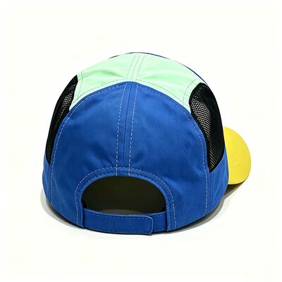 Unisex camper cap featuring hook and loop strap closure breathable adjustable headwear perfect for camping hiking and outdoor