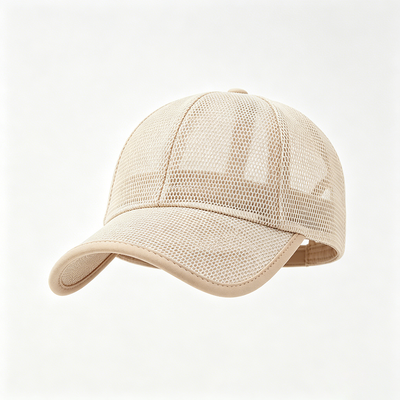 Υψηλό προφίλ 6 Panel Baseball Cap Μαύρο πλύσιμο χεριών Φροντίδα Αναπνευστικό ύφασμα Κρατά το κεφάλι δροσερό κατά τη διάρκεια της σωματικής δραστηριότητας