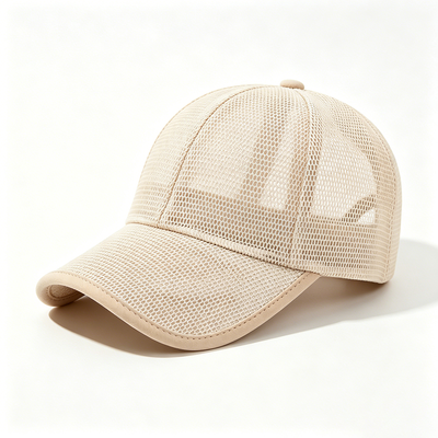 Υψηλό προφίλ 6 Panel Baseball Cap Μαύρο πλύσιμο χεριών Φροντίδα Αναπνευστικό ύφασμα Κρατά το κεφάλι δροσερό κατά τη διάρκεια της σωματικής δραστηριότητας