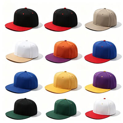 Βαμβακερά καπέλα Snapback με επίπεδο γείσο Προσαρμοσμένο λογότυπο με ανθεκτικό ύφασμα, ιδανικό για αθλητικές εκδηλώσεις Urban Fashion και Casual