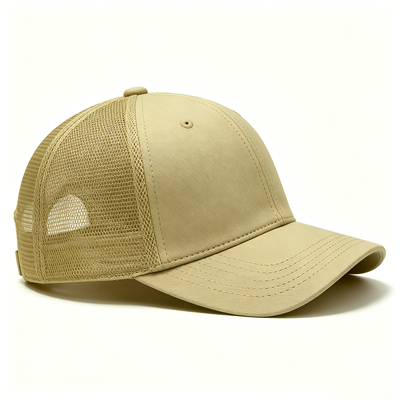 Προσαρμοσμένο μέγεθος 6 Panel Trucker Cap με κεντημένο λογότυπο και βαμβακερό μπάνιο για όλες τις εποχές