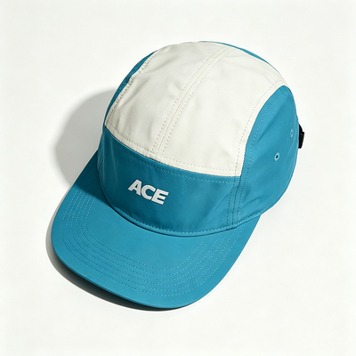 5 Panel Camper Hat με επίπεδη άκρη Sports Mesh Sweatband Ένα μέγεθος ταιριάζει όλα για δραστηριότητες στο εξωτερικό