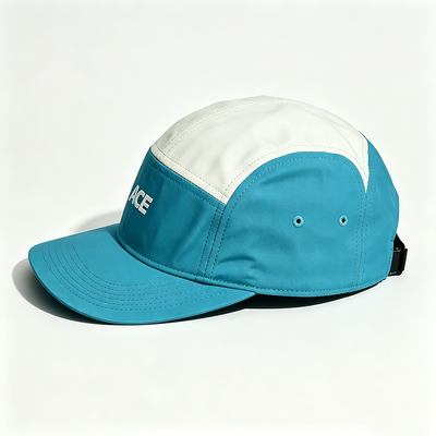 5 Panel Camper Hat με επίπεδη άκρη Sports Mesh Sweatband Ένα μέγεθος ταιριάζει όλα για δραστηριότητες στο εξωτερικό