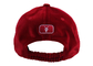 Purplish κόκκινο εγκατεστημένο αθλητισμός καπέλων εκλεκτής ποιότητας μπαμπάδων ύφος Pleuche καλυμμάτων καμμμένο Sunshade