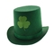 Ιρλανδικό καπέλο ημέρας του ST Patricks φεστιβάλ, πράσινα τοπ φοβιτσιάρη καπέλα φεστιβάλ τριφυλλιών