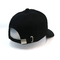 Στερεό μαύρο τυπωμένο λάστιχο καπέλο καπέλων του μπέιζμπολ συνήθειας για τα αγόρια και τα κορίτσια