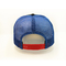 100% καπέλο πλέγματος πολυεστέρα/στενοχωρημένο μπλε Trucker ΚΑΠ πλέγματος 5 επιτροπής μπέιζ-μπώλ
