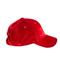 Καμμμένο γυναίκες καπέλο Casquette μπέιζ-μπώλ λογότυπων χειμερινής επίπεδο κεντητικής βελούδου μαρκιζών κόκκινο