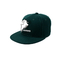 Προσαρμοσμένο σκούρο πράσινο χιπ χοπ Snapback βαμβάκι χείλων 100% καπέλων επίπεδο