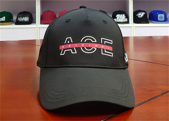 ACE Men Women Solid Color Custom Creative Silk Print Logo Custom Curve Brim Baseball Cap Hat