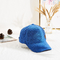 Χειμερινών μπλε πετσετών καπέλο ήλιων μπαλωμάτων δέρματος βελούδου θερμό