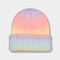 56cm πλέκουν τα καπέλα Beanie για το υπαίθριο εύκαμπτο παχύ χειμερινό καπέλο χρώματος κλίσης χρωστικών ουσιών δεσμών κοριτσιών