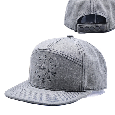 Προσαρμοσμένο 7 Πίνακα Snapback Καπέλο Βραβευμένο Διαρθρωμένο Gorras επίπεδη άκρη Snap Back Hat