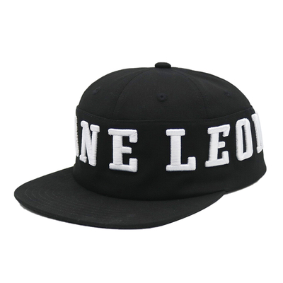 Υψηλής Ποιότητας 6 Panel Flat Brim Hip Hop Καπέλο Snapback Hat Custom 3D Embroidered Snapback Cap Προμηθευτής